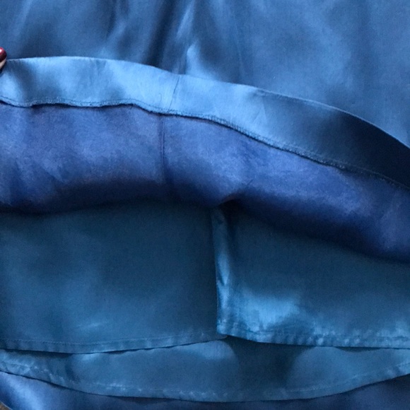 J Crew blue silk dress. Size 0. - Picture 4 of 5